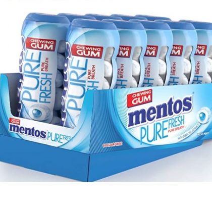 Mentos Pocket Bottle Pure Fresh Mint 14 pcs (Pack of 10)
